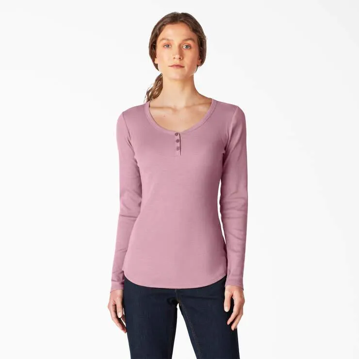 Women's Henley Long Sleeve Shirt
