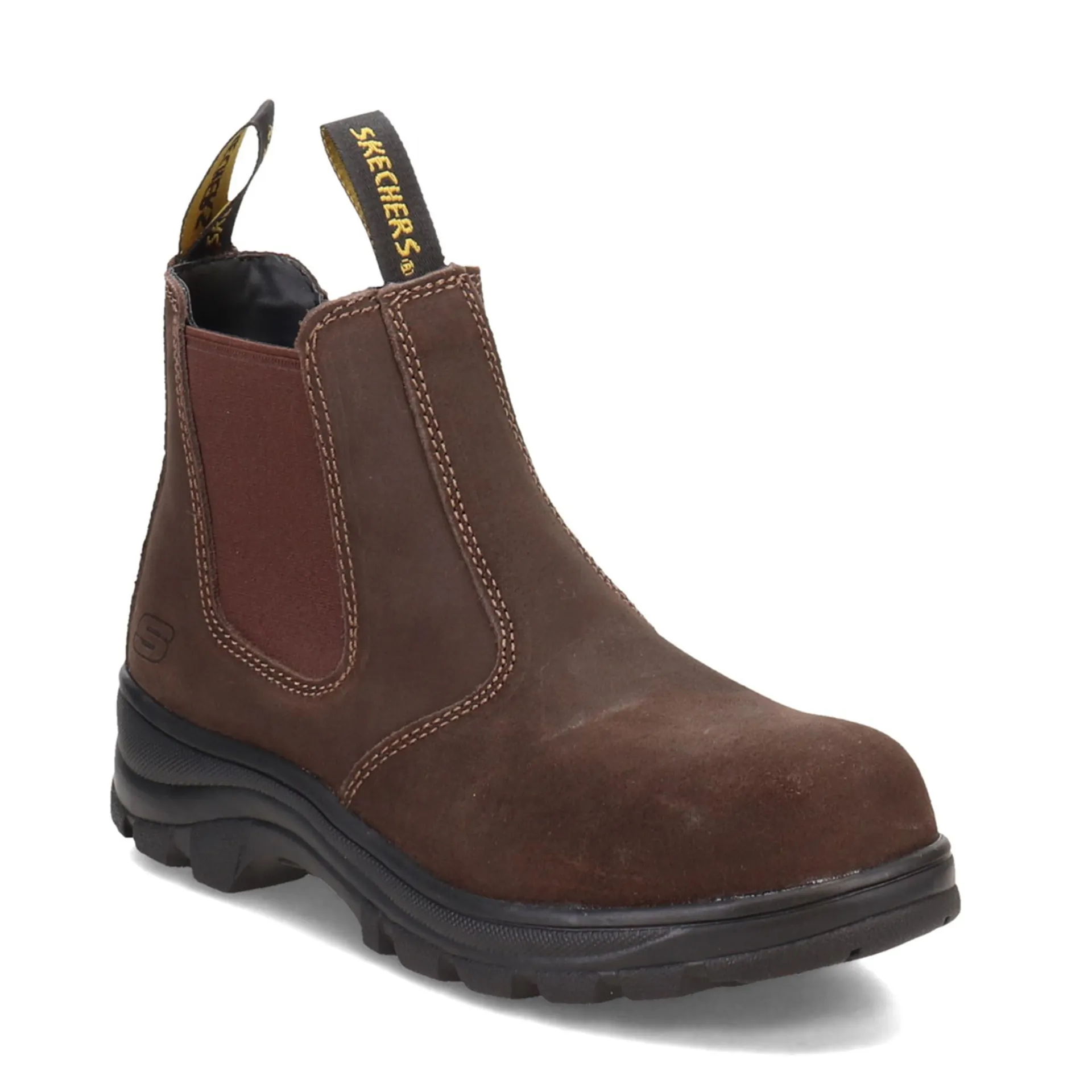 Skechers Women's Workshire - Jannit Comp Toe Work Boot, Brown