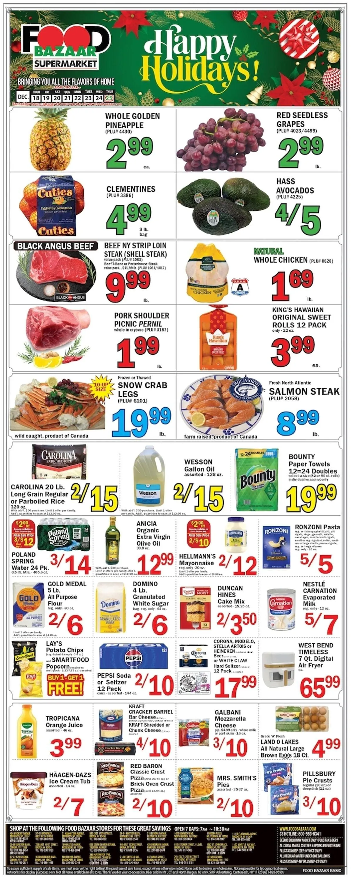 Weekly ad Food Bazaar Current weekly ad from December 18 to December 24 2025 - Page 1