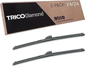 TRICO Diamond™ (25-2424) 24 Inch & 24 Inch pack of 2 High Performance Automotive Replacement Windshield Wiper Blades Super Premium All Weather Beam Blade for Select Vehicle Models