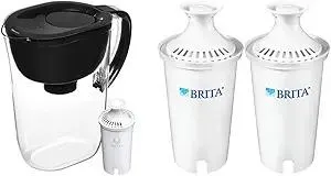 Brita Large Water Filter Pitcher + 2 Standard Replacement Filters