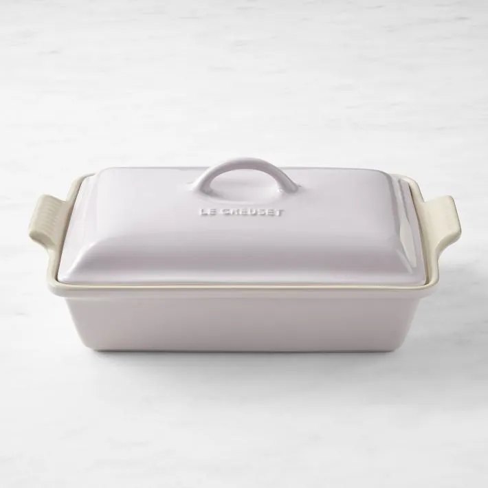 Le Creuset Heritage Stoneware Rectangular Covered Casserole, 4-Qt.