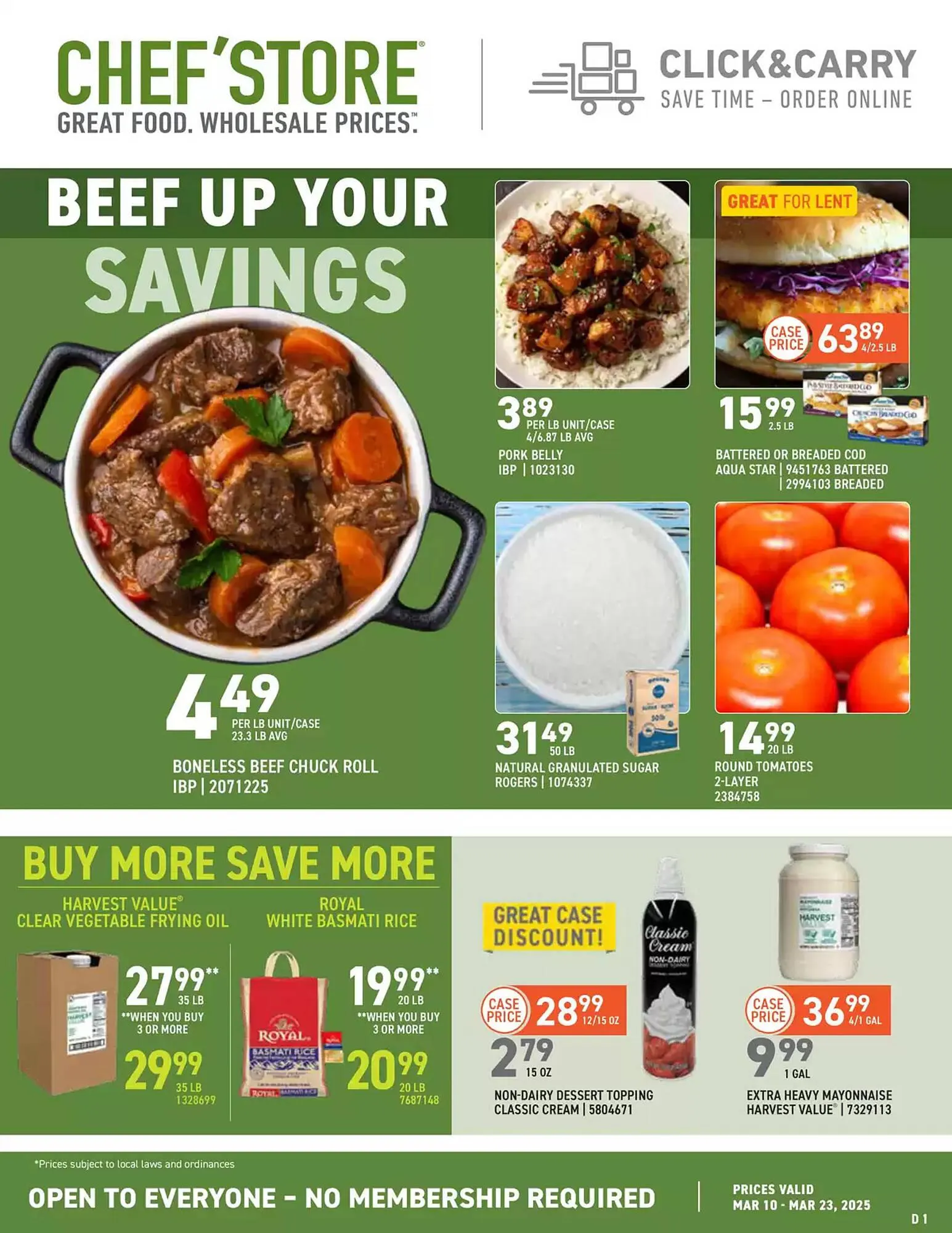Weekly ad US Foods Chef's Store Weekly Ad from March 10 to March 23 2025 - Page 1