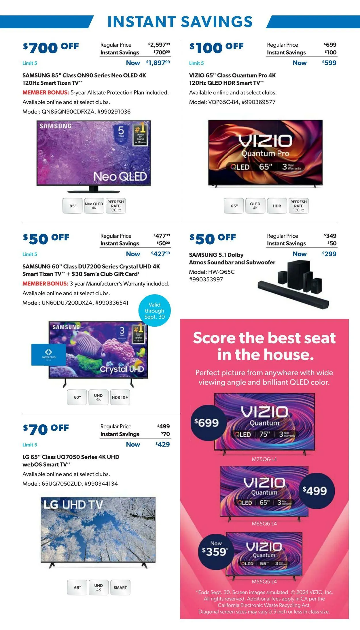 Weekly ad Sam's Club Current weekly ad from August 28 to September 22 2024 - Page 19