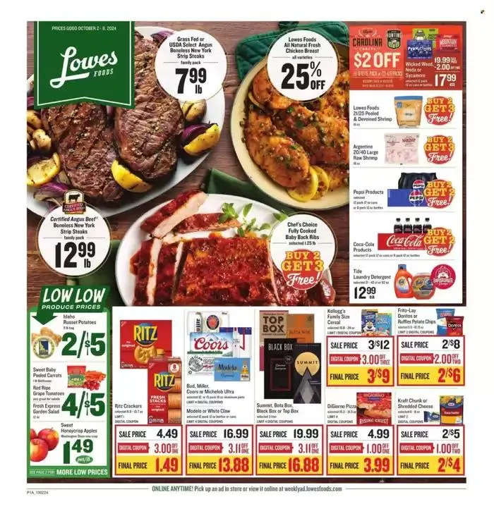 Weekly ad Lowes Foods Weekly ad from October 2 to October 8 2024 - Page 1