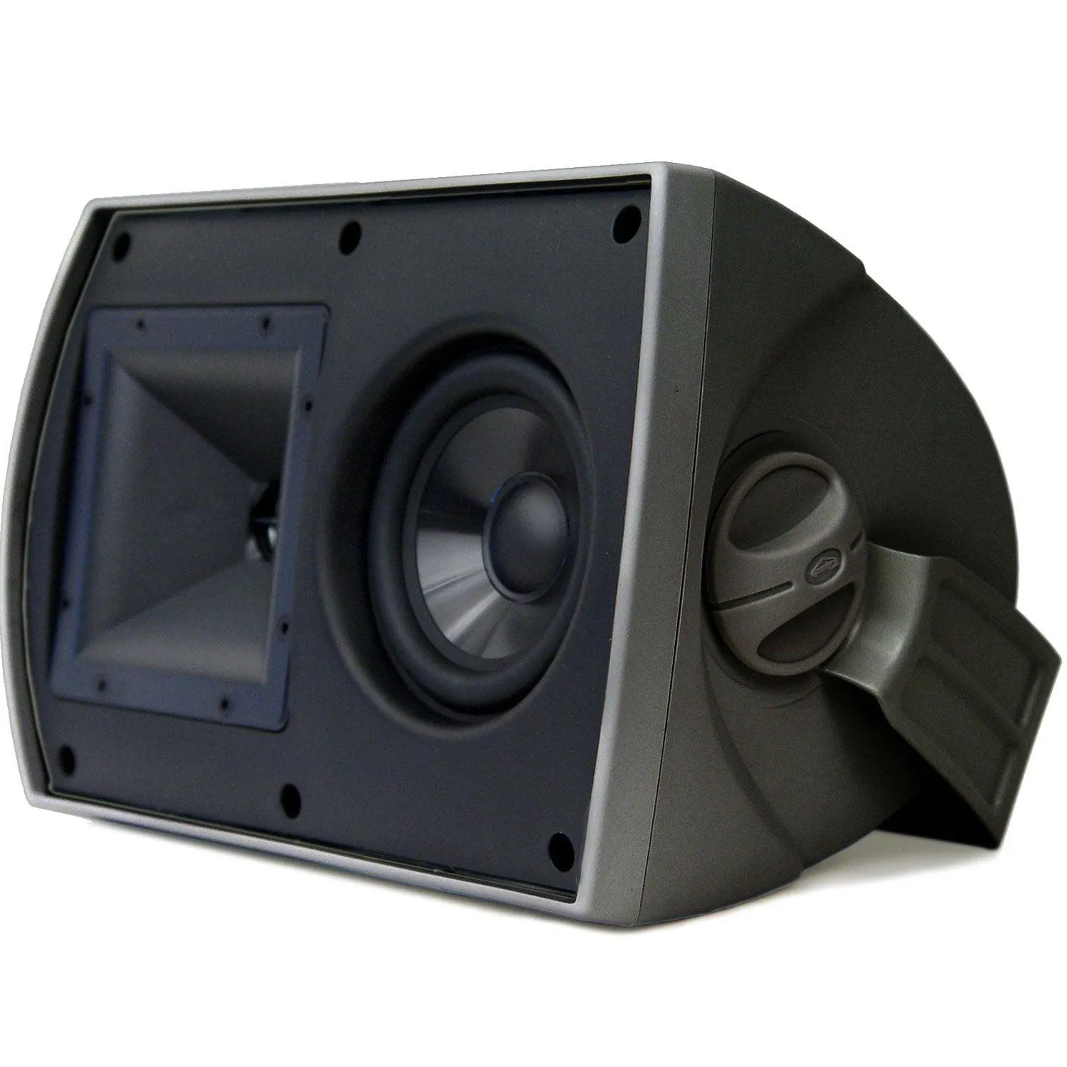 Klipsch AW-650 Outdoor Speaker - High-Fidelity Sound with Tractrix Horn - Black (Pair)