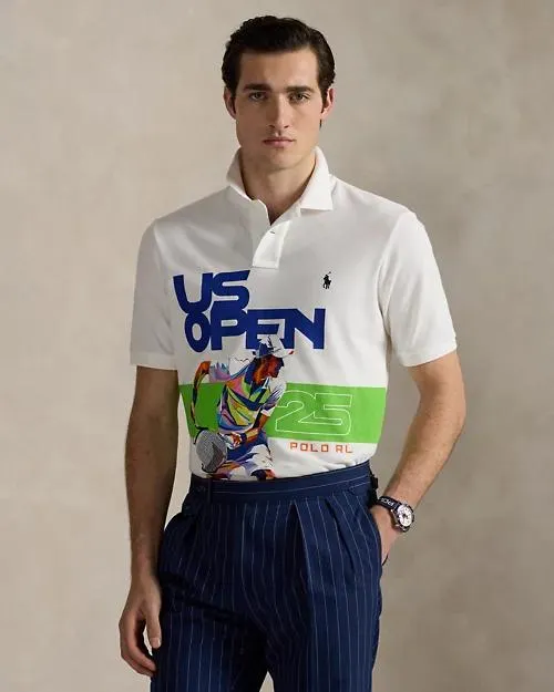 US Open Classic Fit Mesh Polo Shirt