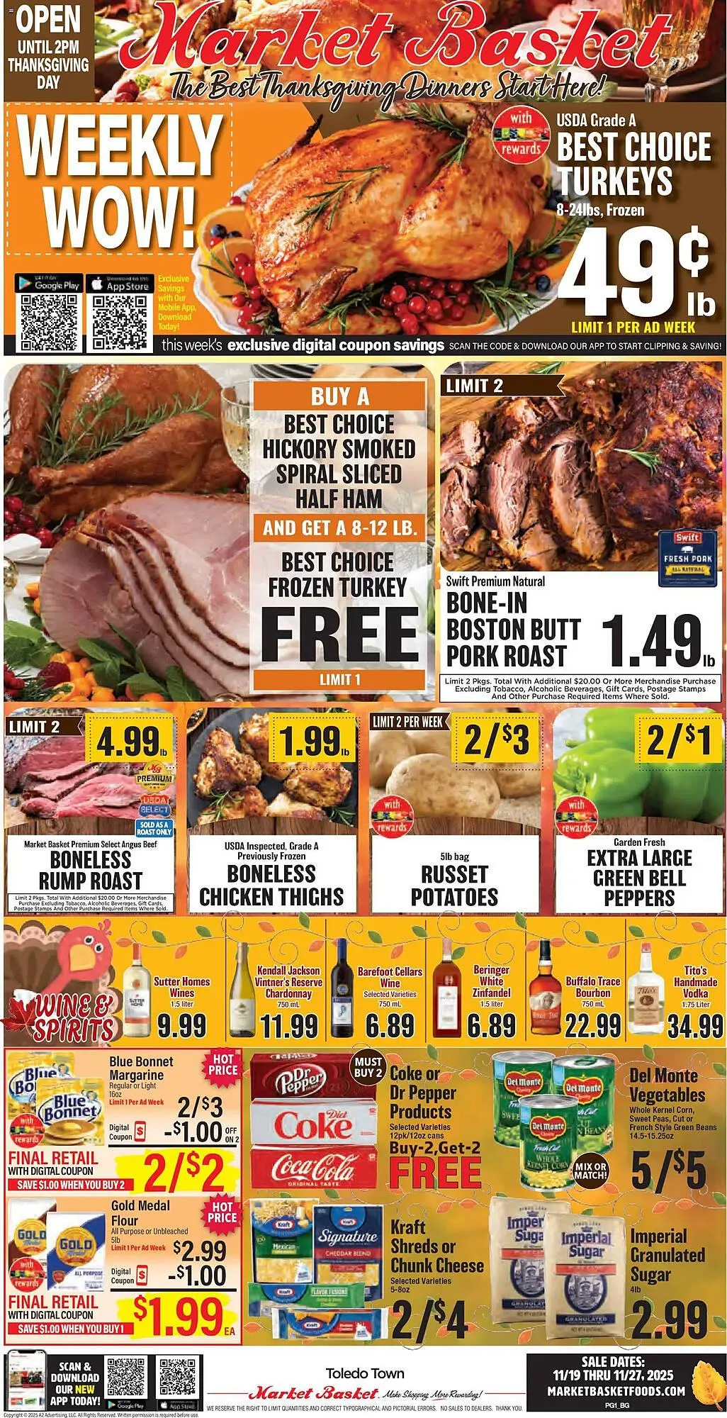 Weekly ad Market Basket weekly ad from November 19 to November 27 2025 - Page 1