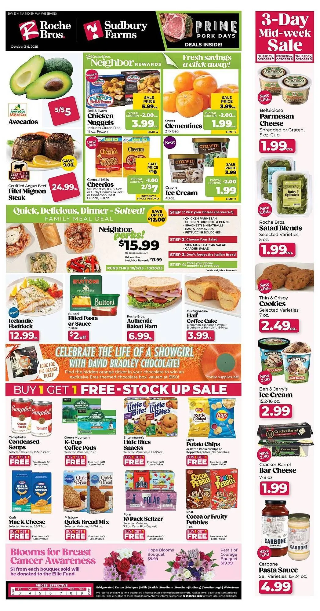 Weekly ad Roche Bros weekly ad from October 7 to October 9 2025 - Page 1