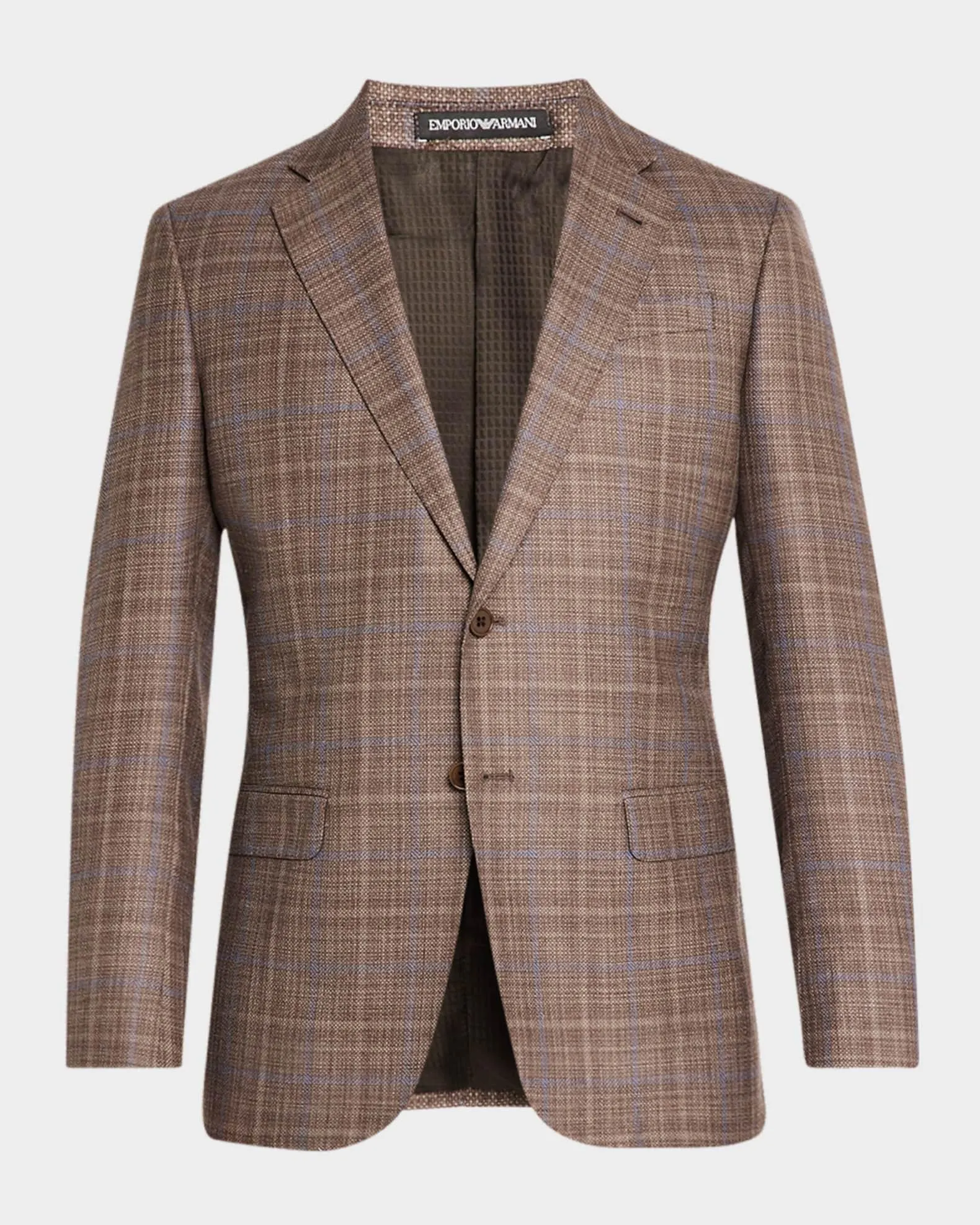Men's Textured Plaid Sport Coat