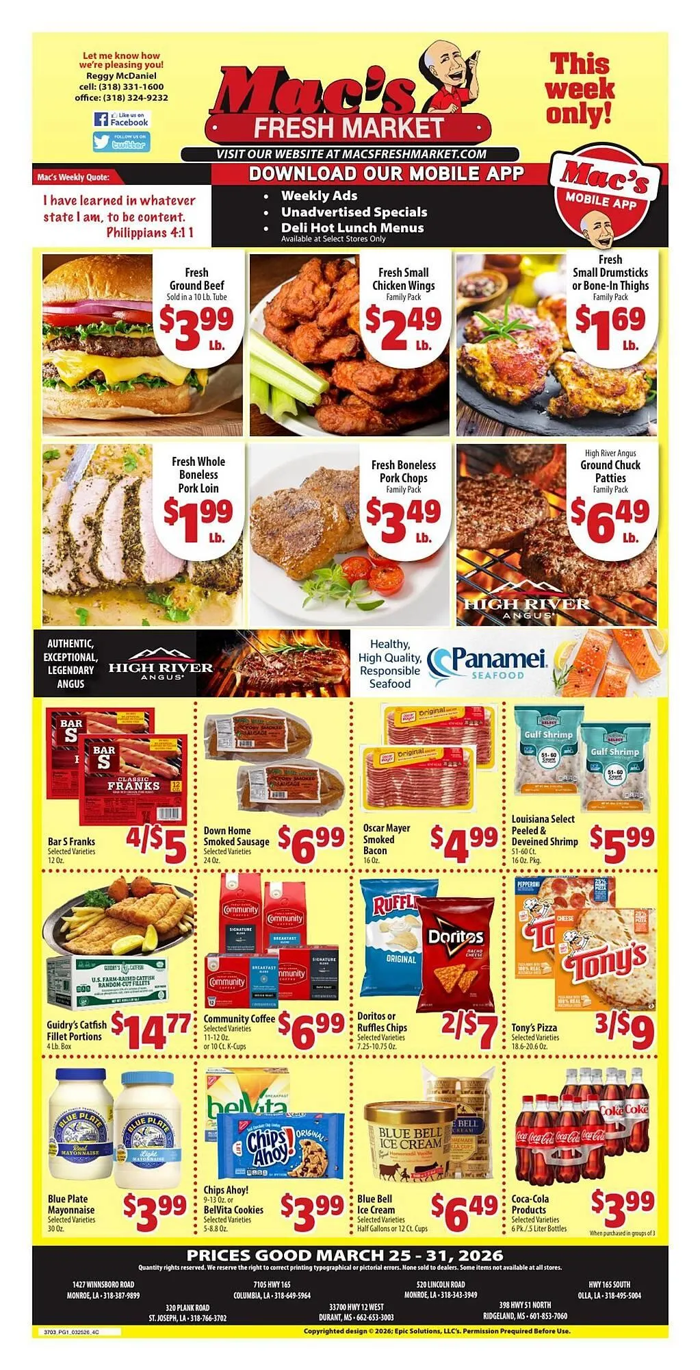 Weekly ad Mac's Market weekly ad from March 25 to March 31 2026 - Page 1