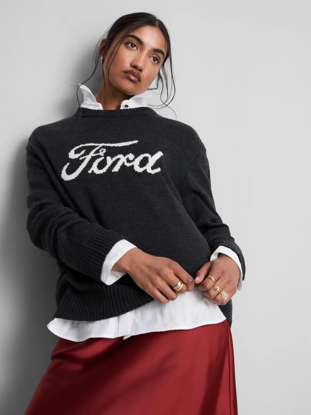 Ford Knitted Crew Neck Jumper