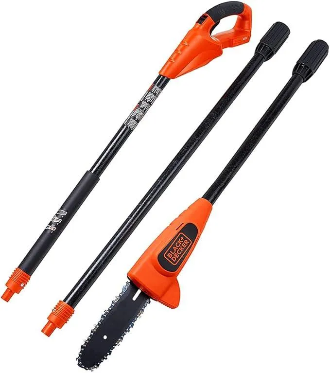BLACK+DECKER 20V Max Pole Saw for Tree Trimming, Cordless, with Extension up to 14 ft., Bare Tool Only (LPP120B)
