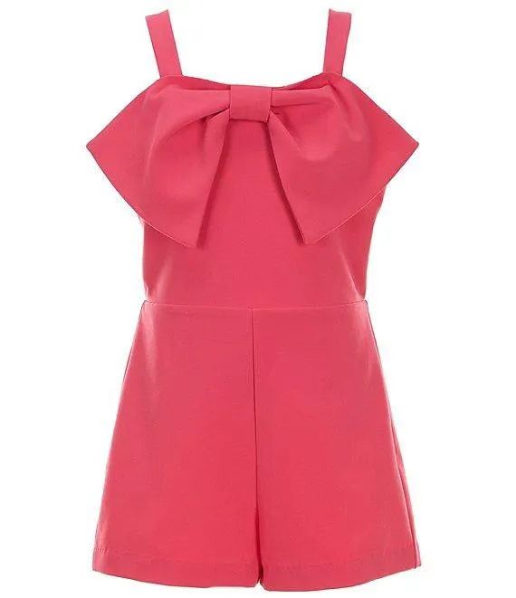 Social Big Girls 7-16 Sleeveless Bow Romper