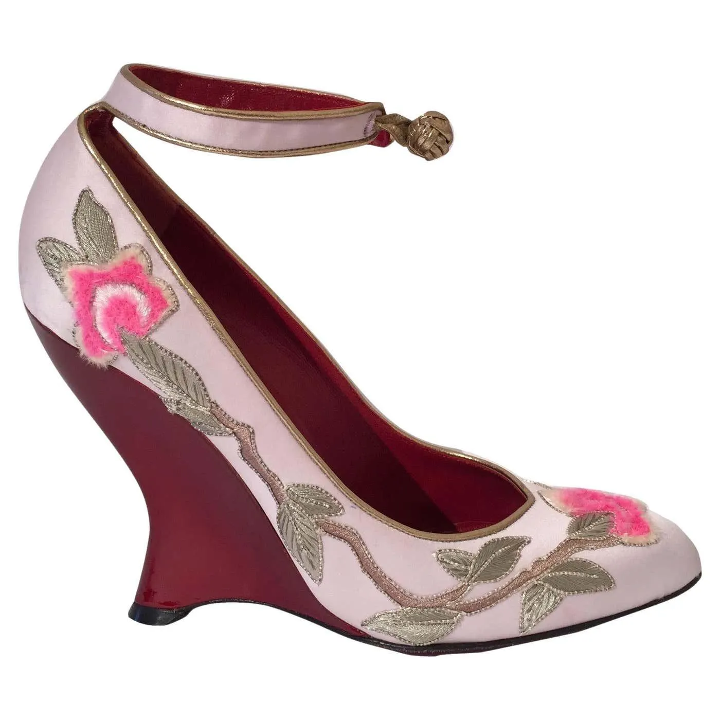 New Tom Ford for Yves Saint Laurent YSL Lotus Heels Final Collection 2004 Sz 38