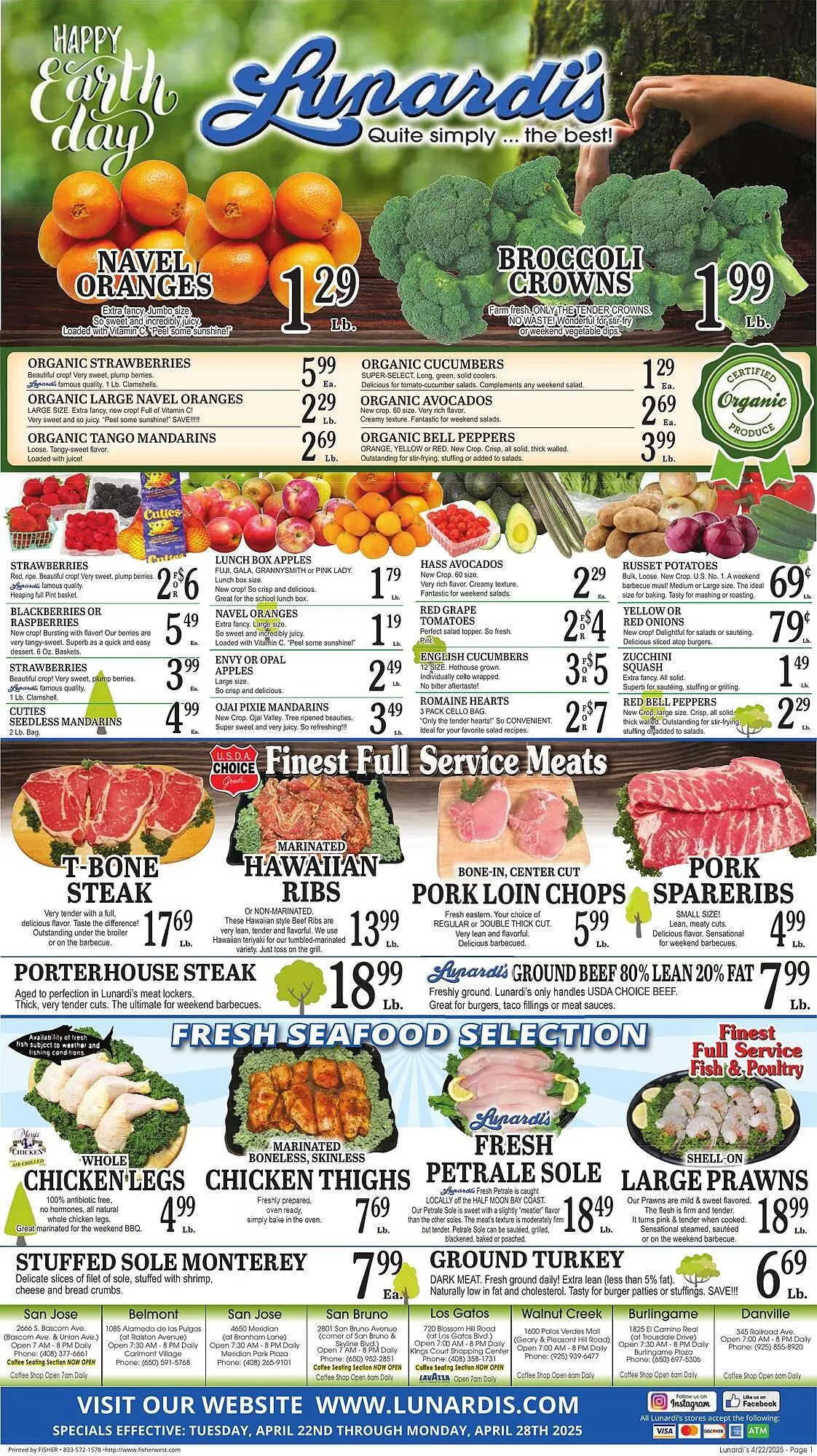 Weekly ad Lunardis Weekly Ad from April 22 to April 28 2025 - Page 1