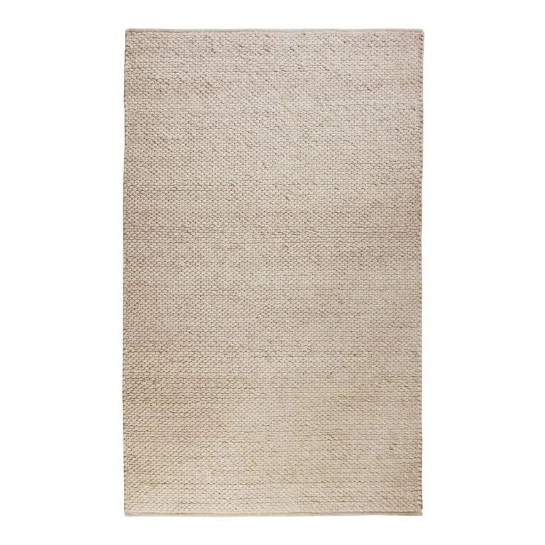 Lucas Oatmeal Sweater Wool Blend Area Rug