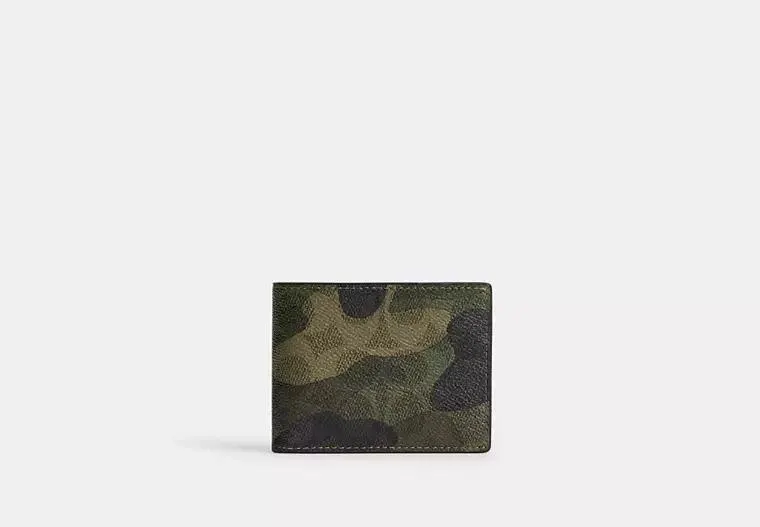 Slim Billfold Wallet In Signature Camo Print