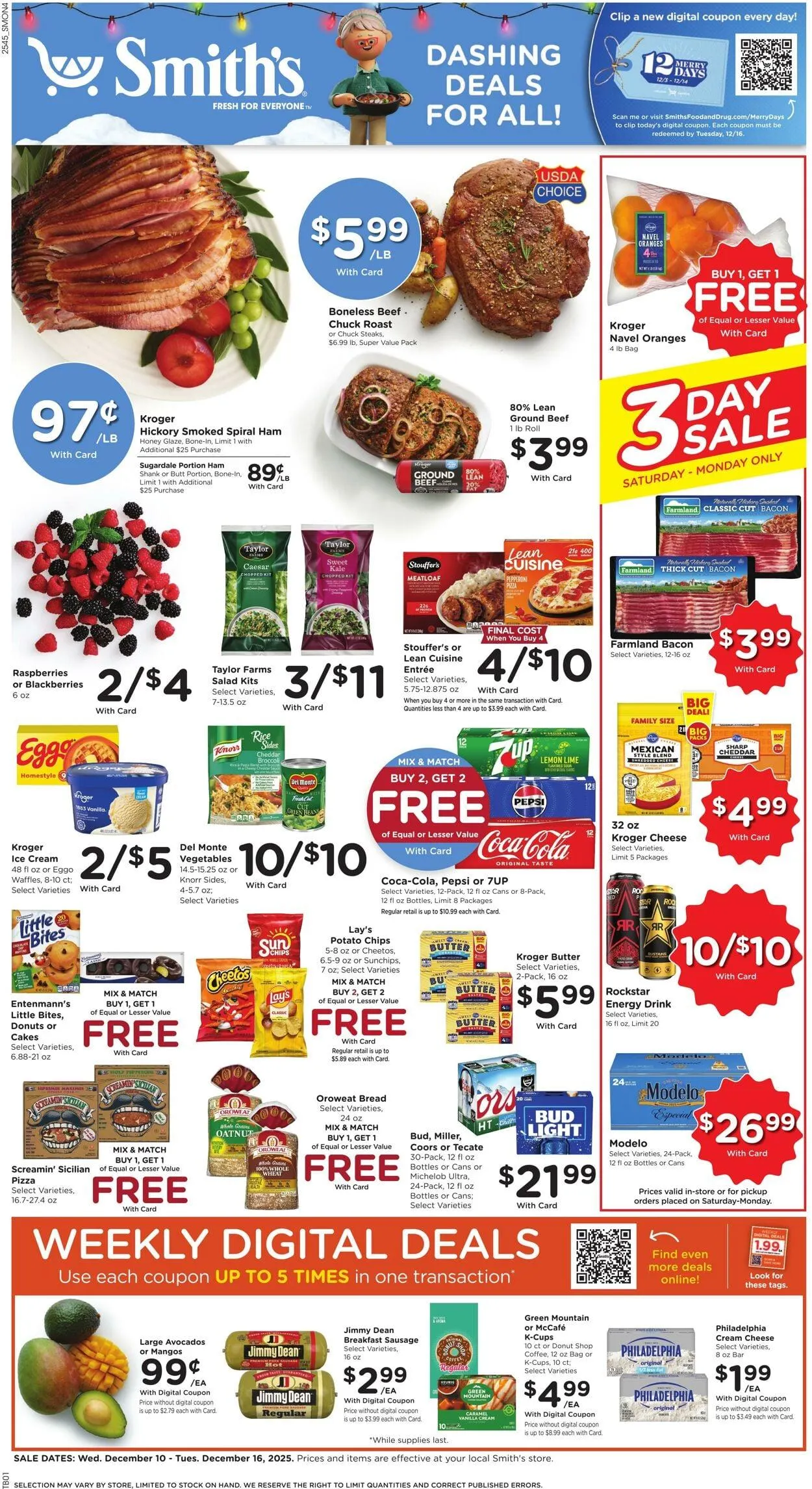 Weekly ad Smith's Current weekly ad from December 10 to December 16 2025 - Page 1