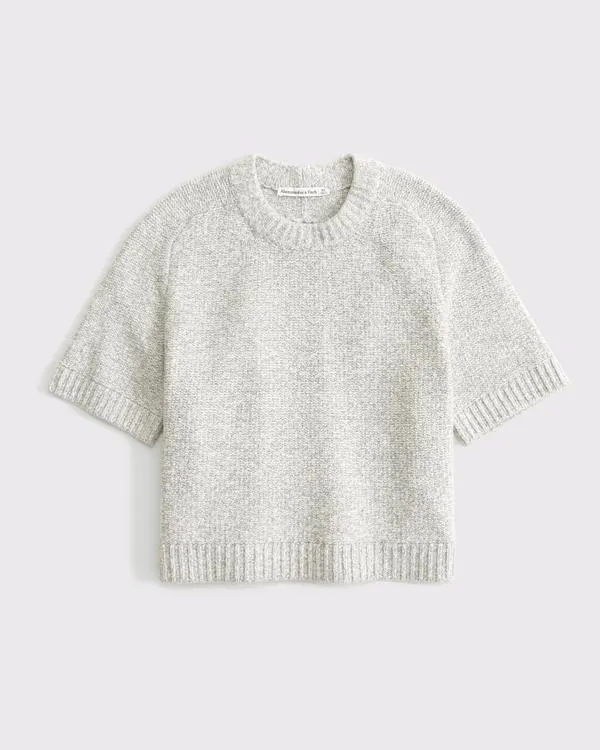 The A&F Madeline Textural Crew Sweater Tee