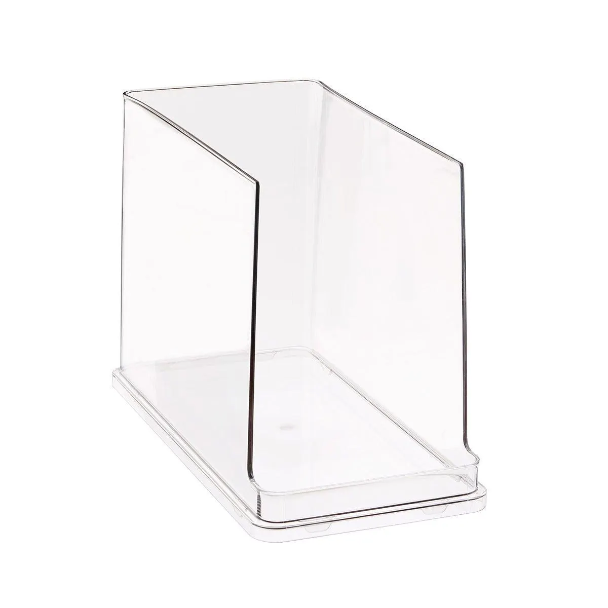 Narrow Tall Manhattan Open-Front Bin Clear