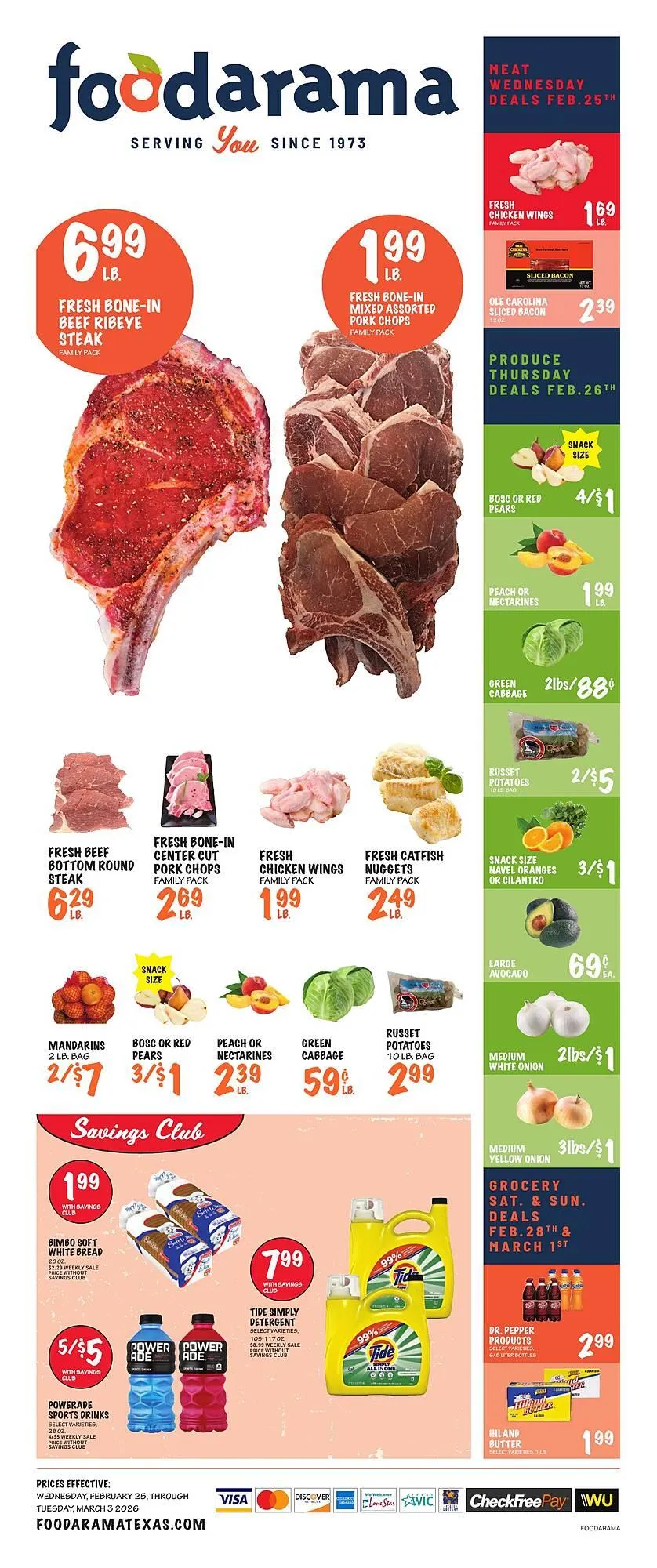 Weekly ad Foodarama weekly ad from February 25 to March 3 2026 - Page 1