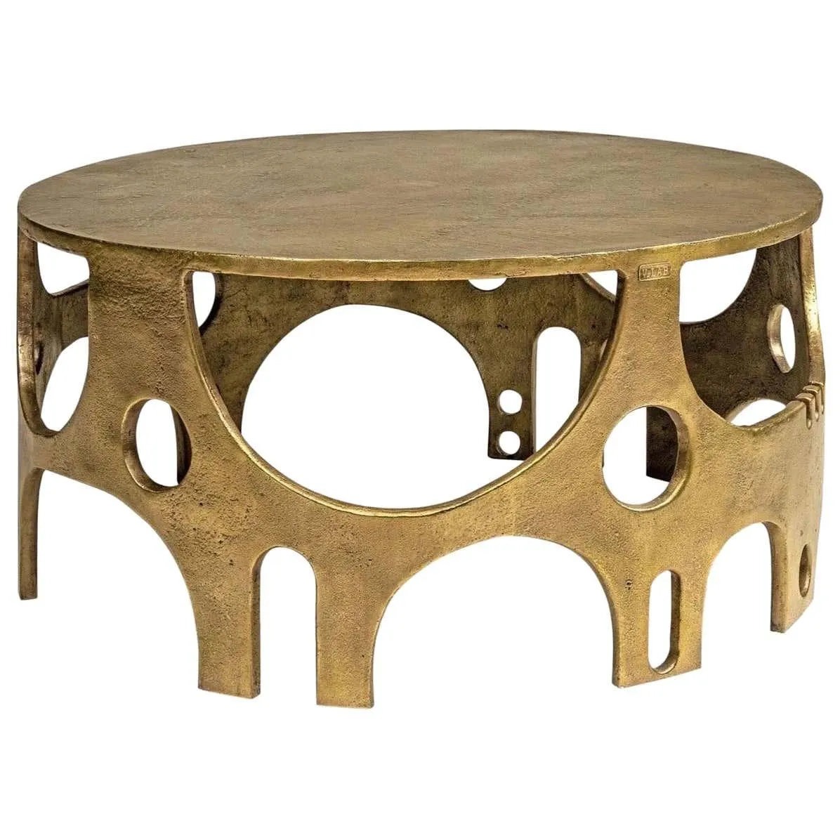 VLAB Brutalist coffee Table with Bronze finish limited Edition , 2008