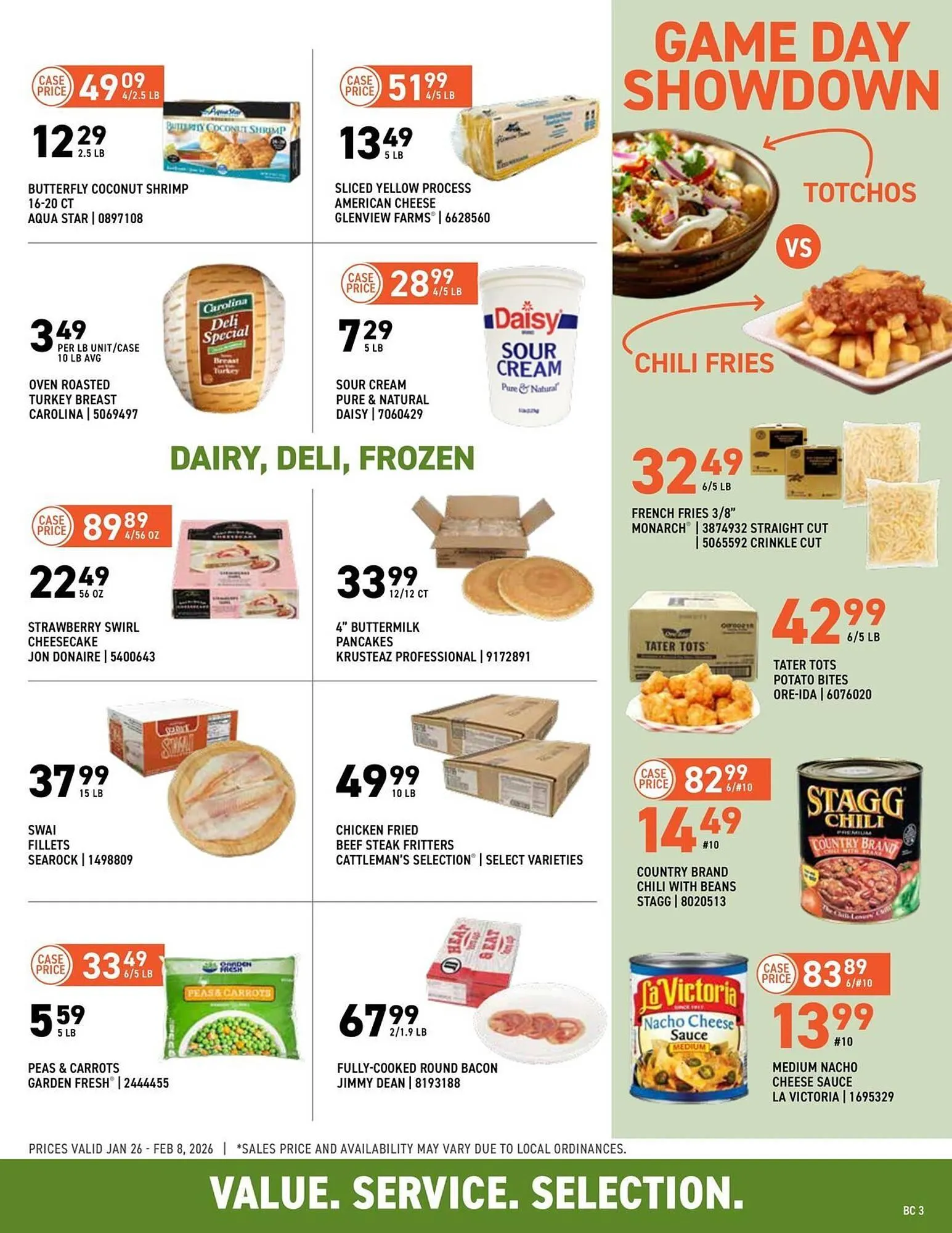 Weekly promotion US Foods Chef's Store weekly ad spanning from January 26 to February 8 2026 - Page 3 for Catalogue 365