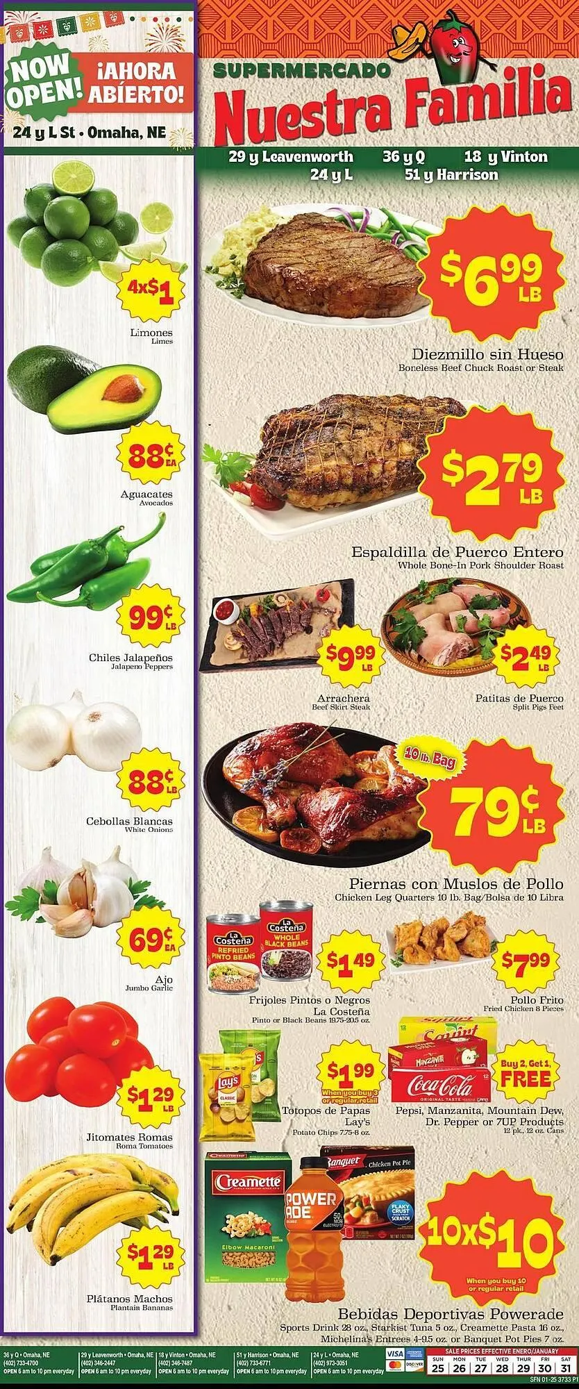 Supermercado Nuestra Familia weekly ad - 1