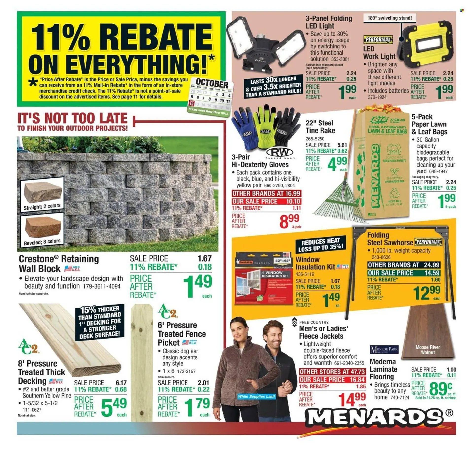 Weekly ad Menards weekly ad from October 2 to October 12 2025 - Page 1