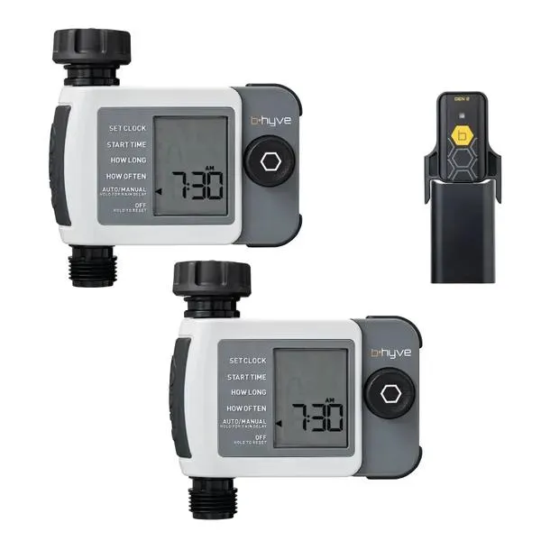 Orbit B-Hyve XD 1-Port Smart Home Watering Timer 2-pack with Wi-Fi Hub