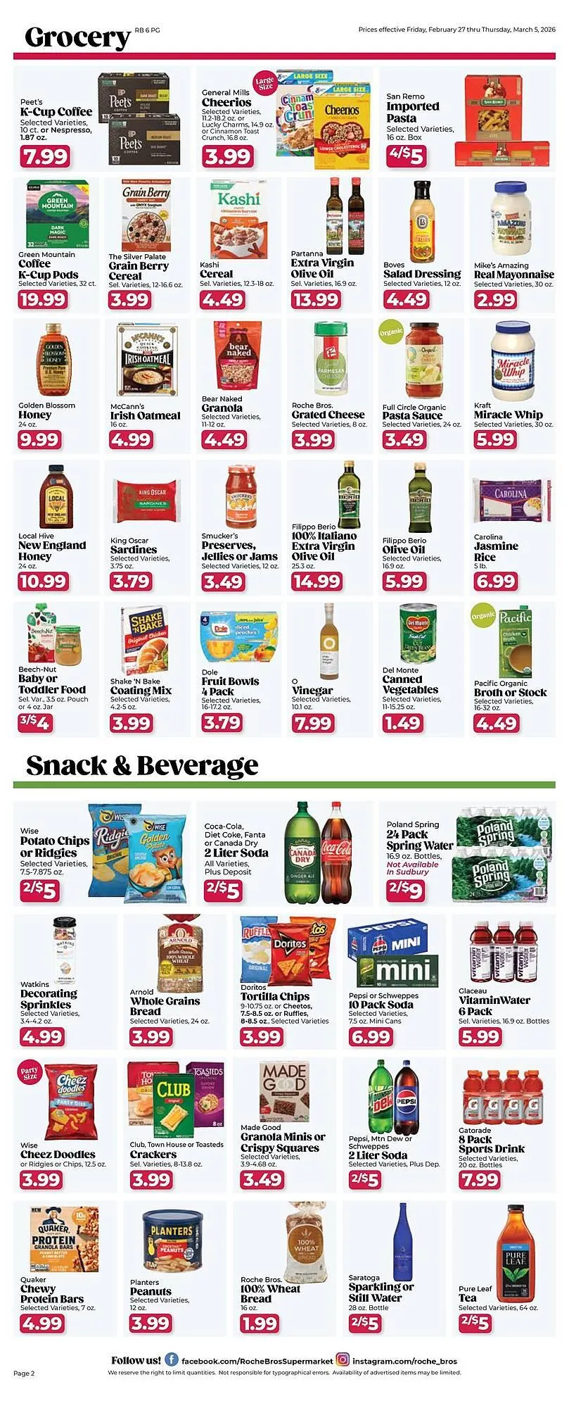 Weekly ad Roche Bros weekly ad from February 27 to March 5 2026 - Page 2