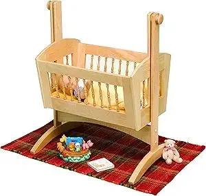 Woodworking Project Paper Plan To Build Pendulum Doll Cradle - Material Not Included