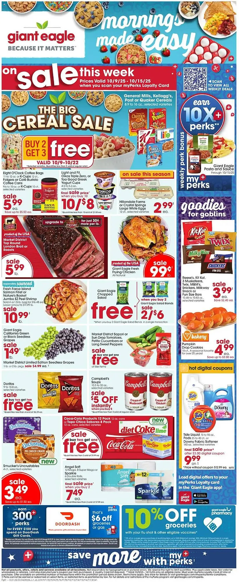 Weekly ad Giant Eagle weekly ad from October 9 to October 16 2025 - Page 1