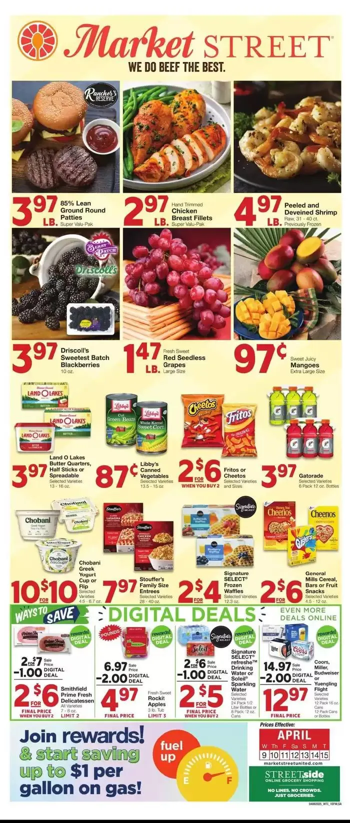 Weekly ad Market Street Weekly ad from April 9 to April 15 2025 - Page 1