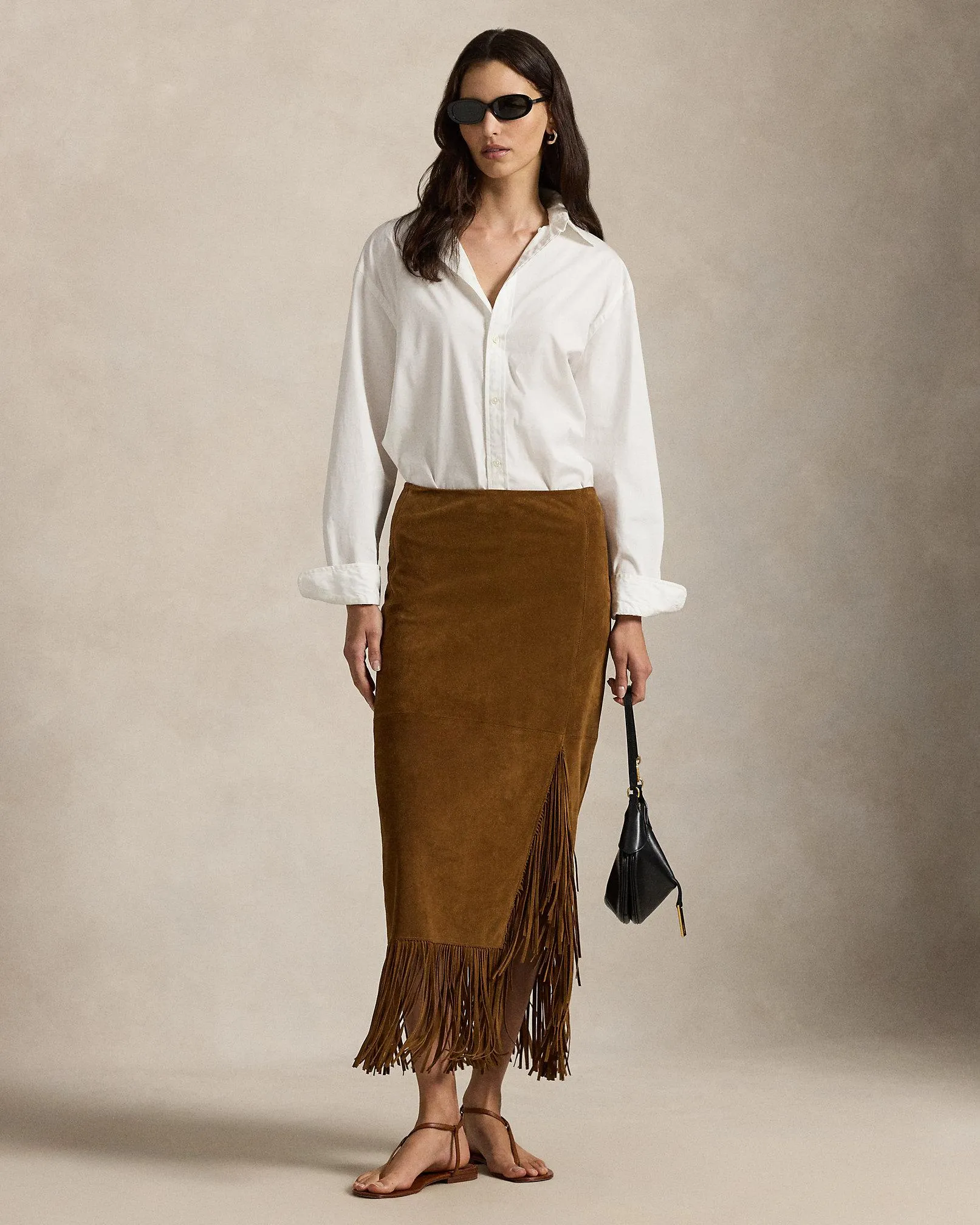 Fringe Suede Skirt