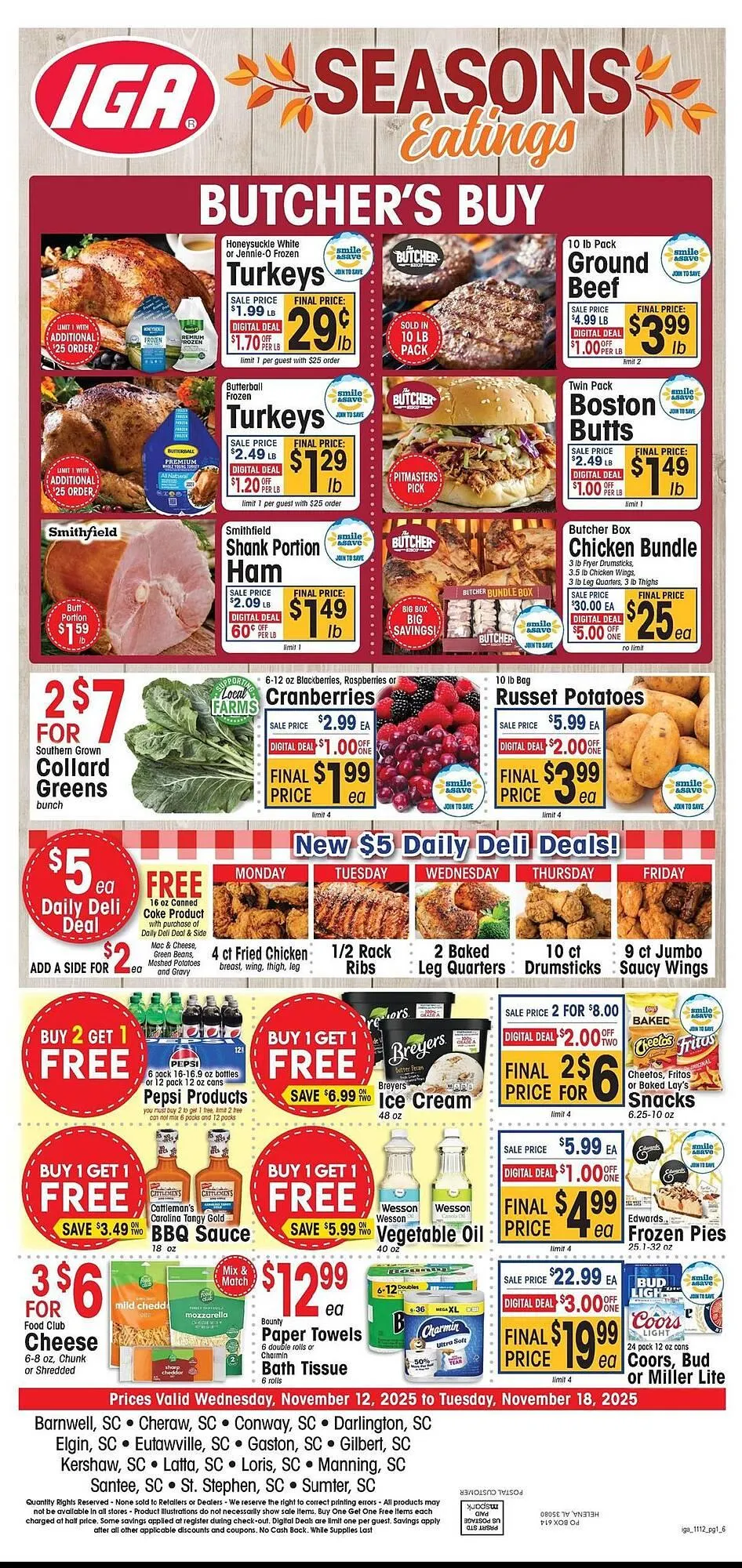 Weekly ad IGA weekly ad from November 12 to November 18 2025 - Page 1