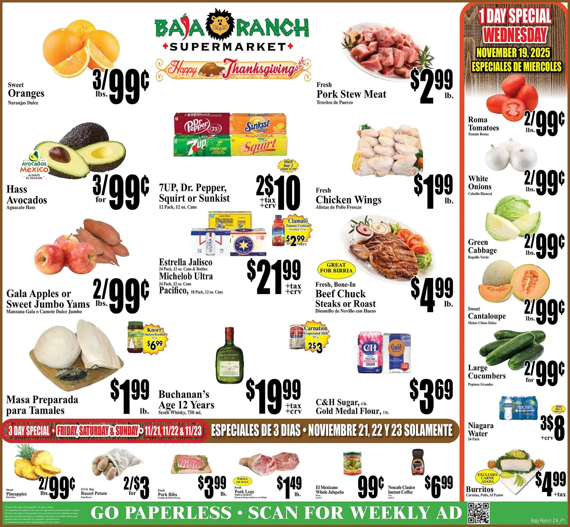 Weekly ad Baja Ranch weekly ad from November 19 to November 25 2025 - Page 1