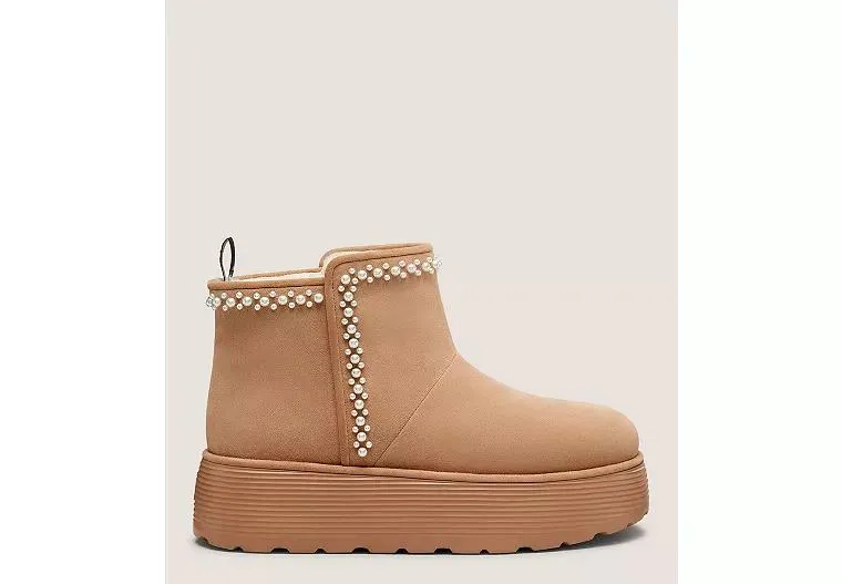 NELLIE PEARL FLATFORM BOOTIE