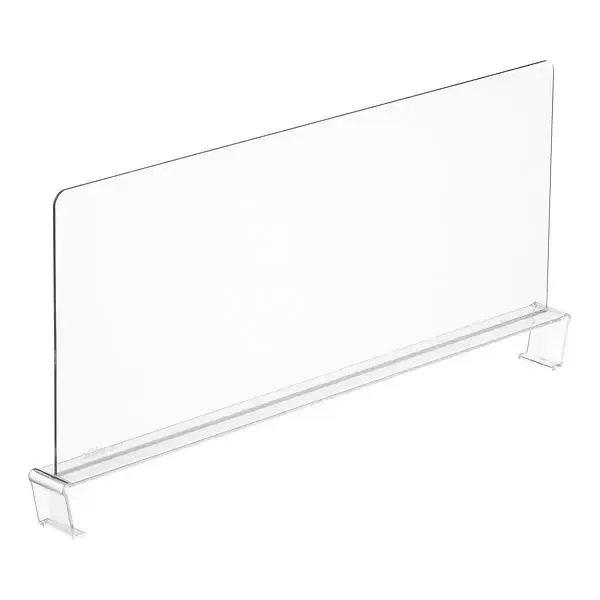 Elfa Decor 16" Shelf Divider Translucent