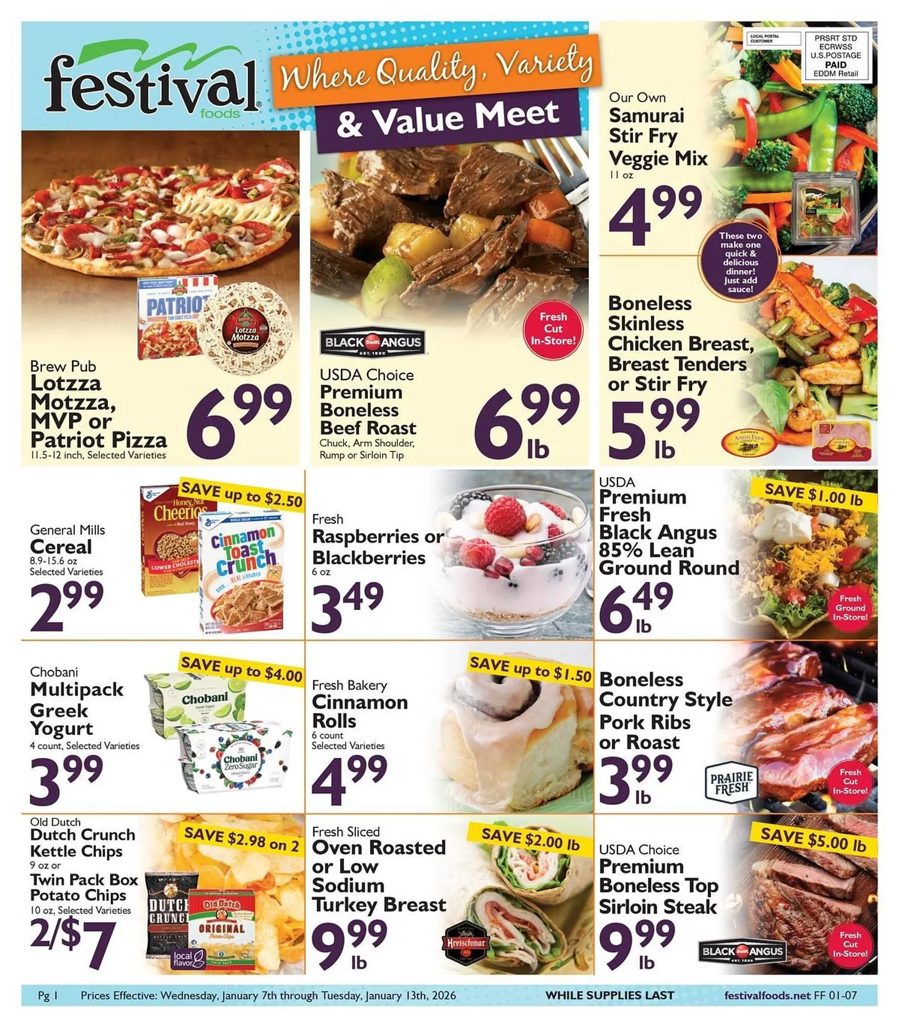 Weekly ad Festival Foods weekly ad from January 7 to January 13 2026 - Page 1