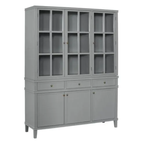 Daphne Sideboard With Hutch - Gray