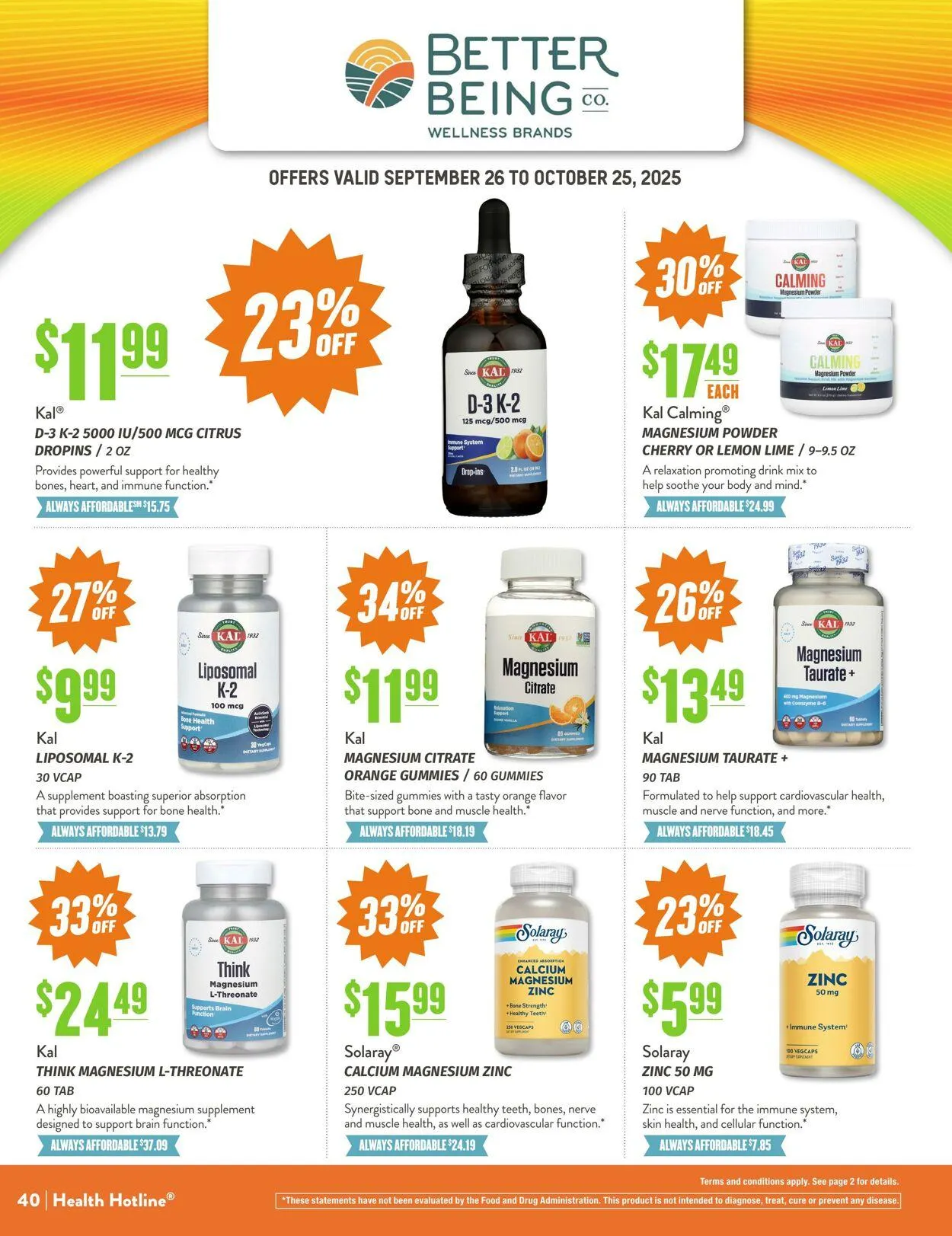 Weekly ad Natural Grocers from September 24 to October 17 2025 - Page 40