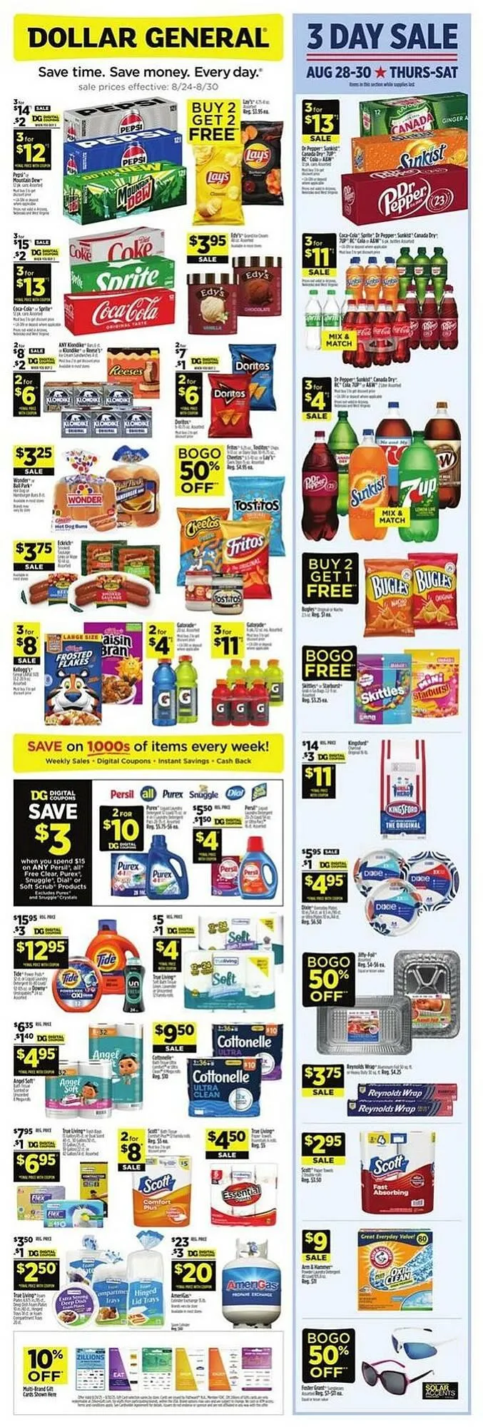 Weekly ad Dollar General Weekly Ad from August 24 to August 30 2025 - Page 1