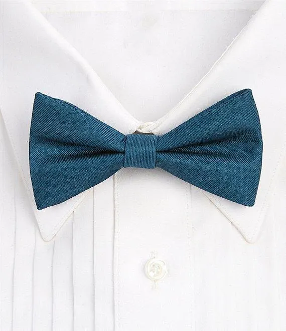 Solid Pre-Tied Bow Tie