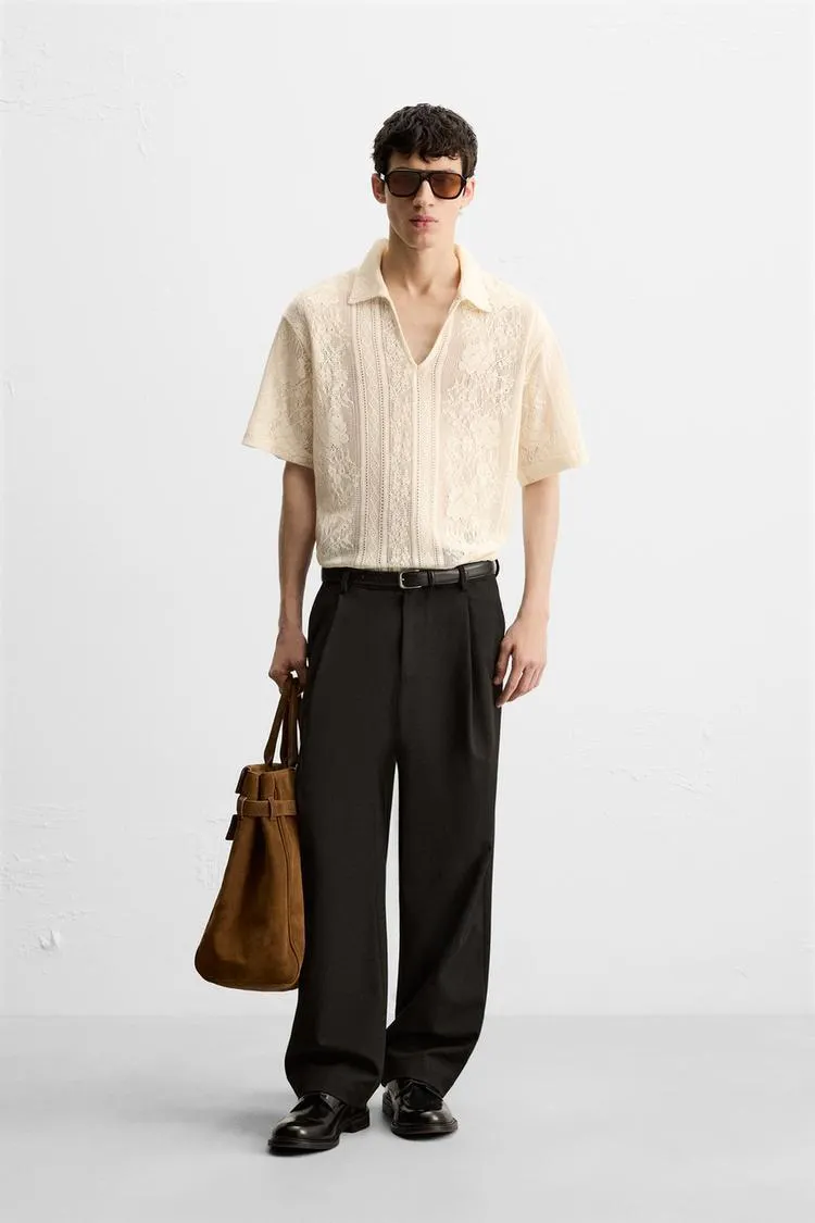 JACQUARD TEXTURED POLO