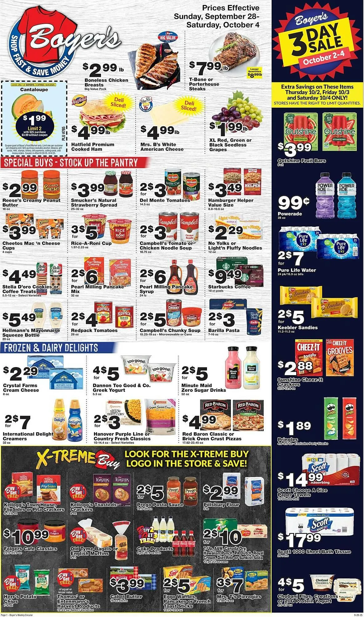 Weekly ad Boyer's Food Markets weekly ad from September 28 to October 4 2025 - Page 1