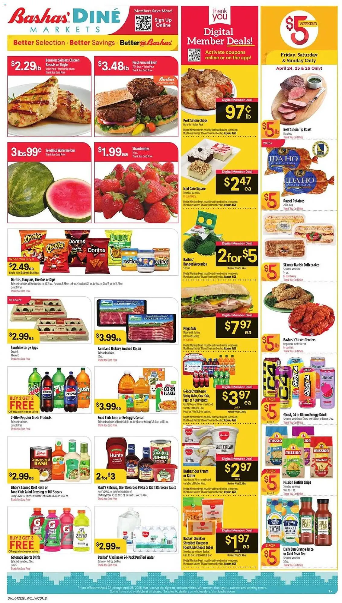 Weekly ad Bashas' weekly ad from April 22 to April 29 2026 - Page 1