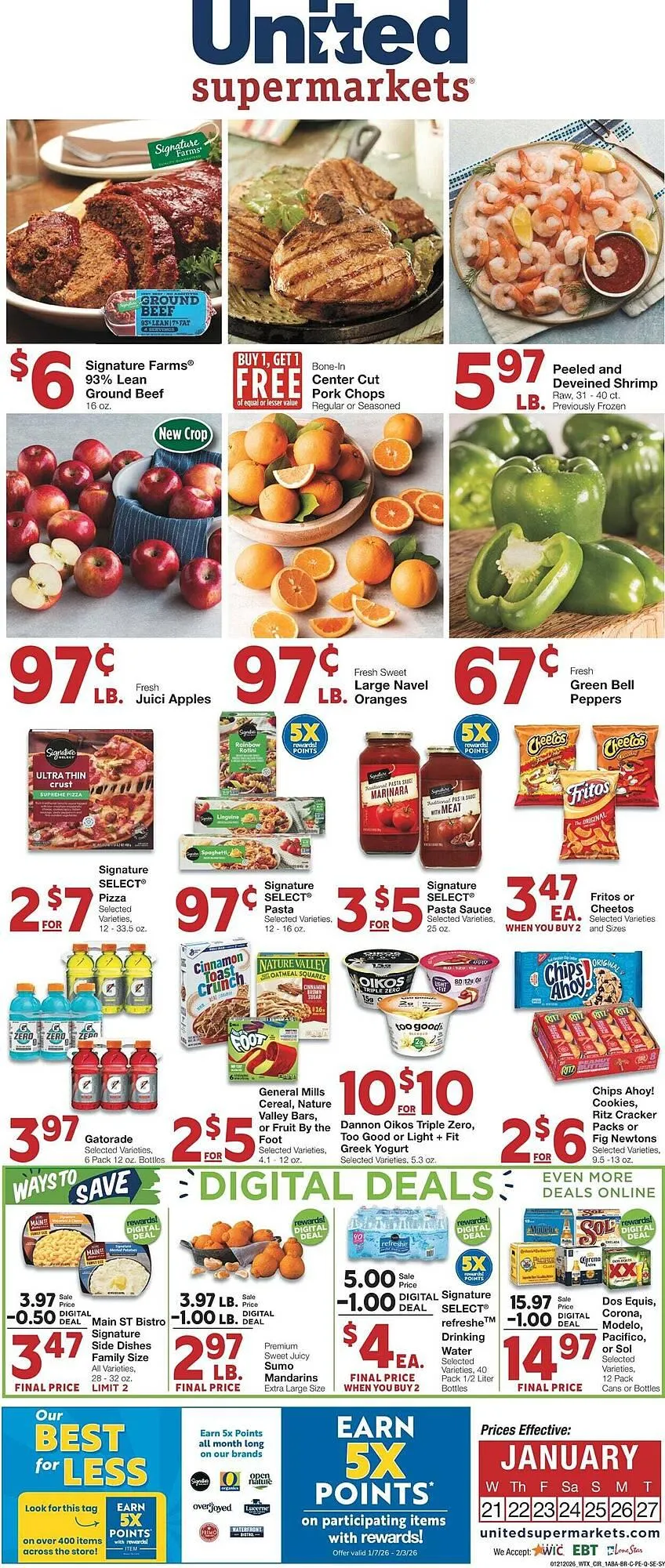 Weekly ad United Supermarkets weekly ad from January 21 to January 27 2026 - Page 1