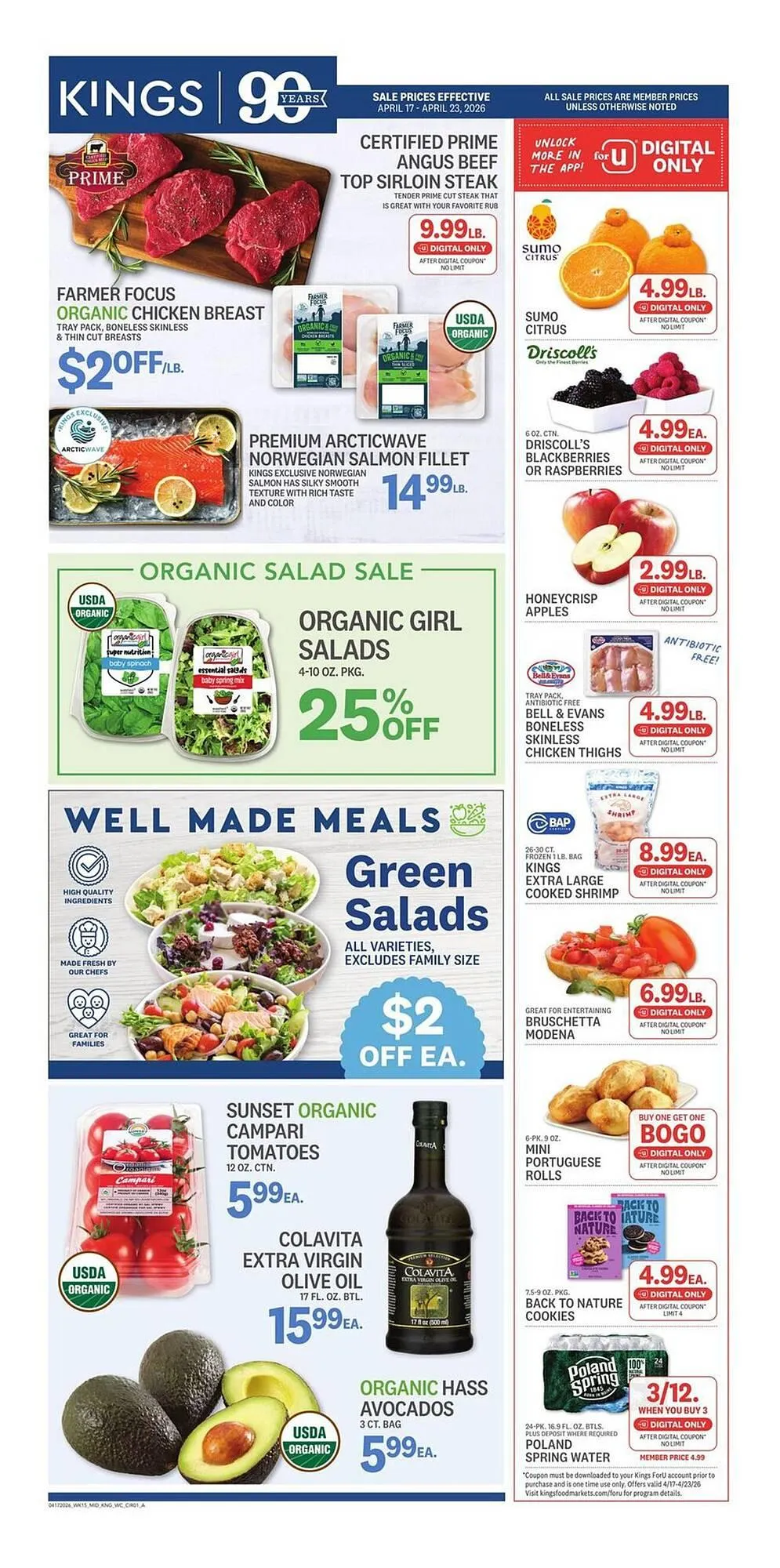Weekly ad Kings Food Markets weekly ad from April 17 to April 23 2026 - Page 1
